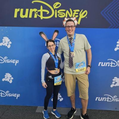 Our first Disneyland Half Marathon completion! My person goal was to finish in less thatn 2.5 hours and I did it!